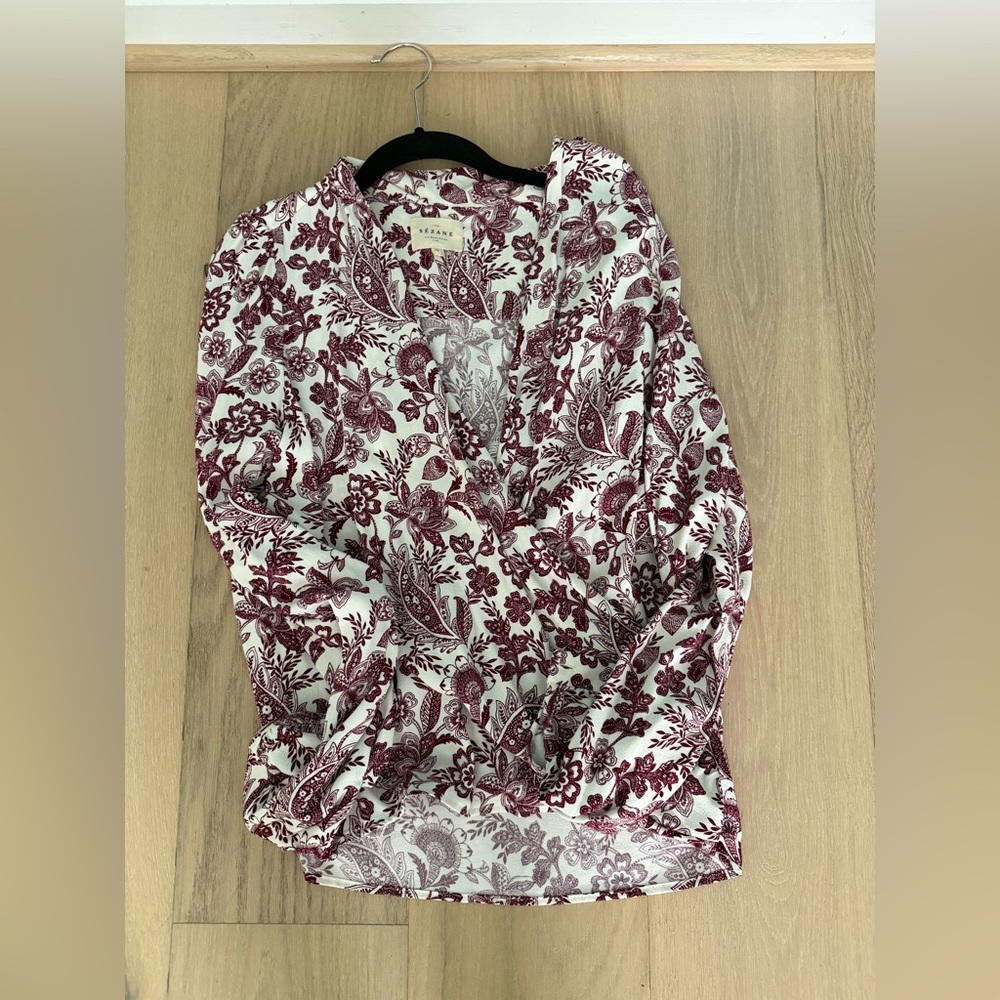 Sezane Abélia Blouse Ghalia Écru - Size 40